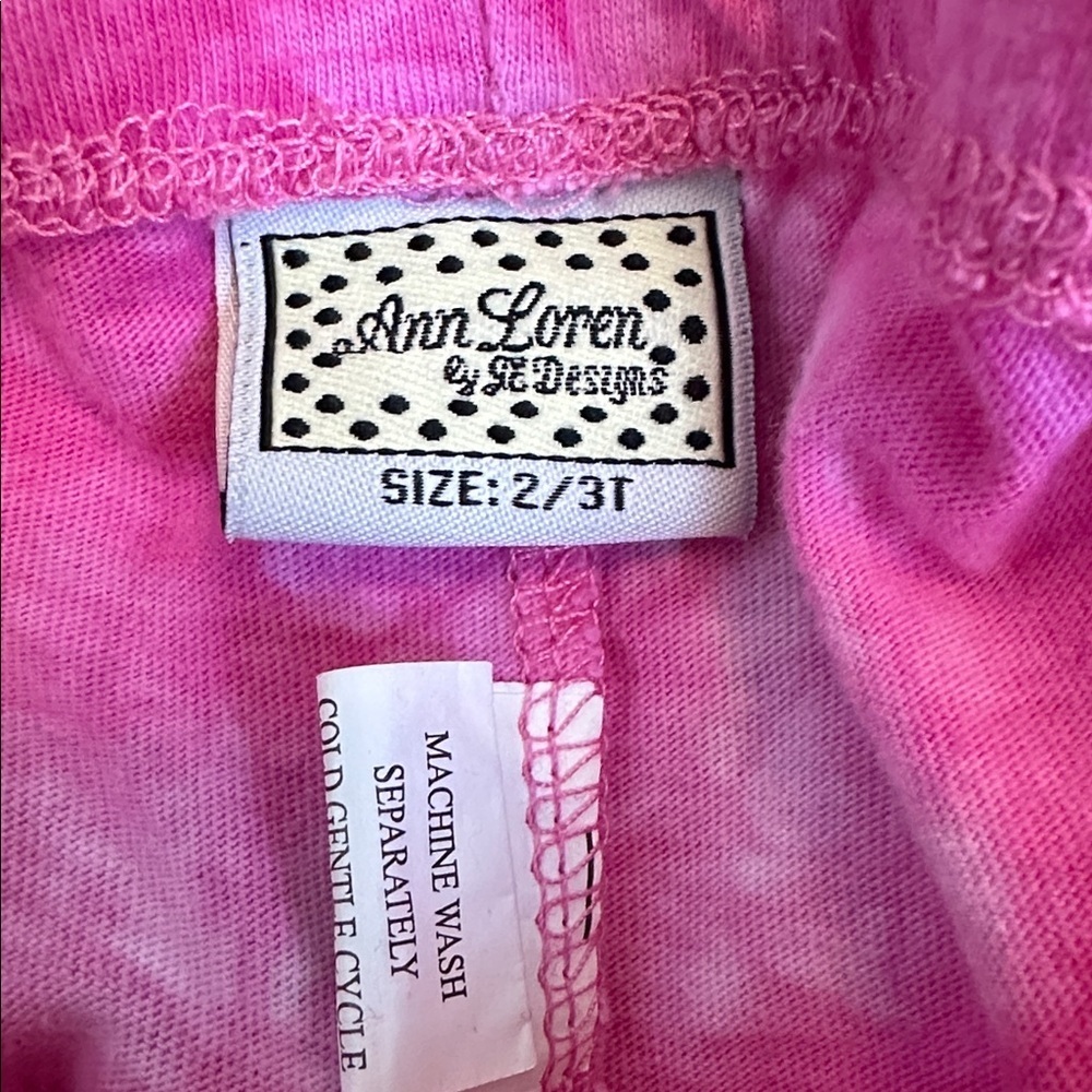 Ann Loren Pink Tie-Dye Mickey Mouse Kids Outfit size 2/3t - Picture 10 of 12